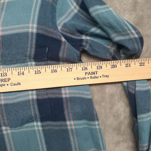 Mountain Khakis Shirt Womens Small Tunic Smock Oversized Button Down Stretch - Picture 4 of 7